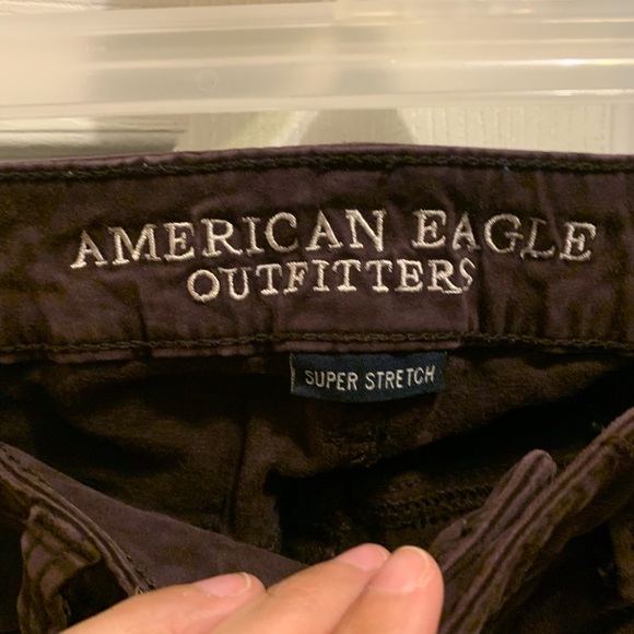 3/$30 Skinny Purple AEO jeggings - Picture 3 of 7